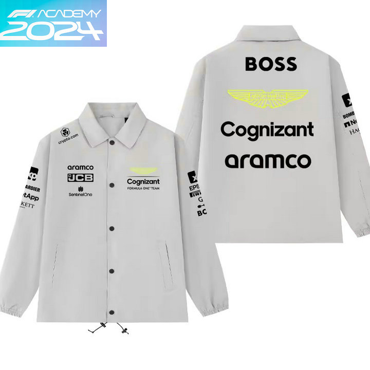 2024 Veste Boss Aston Martin Aramco Cognizant F1 Team Surchemise Hiver Homme